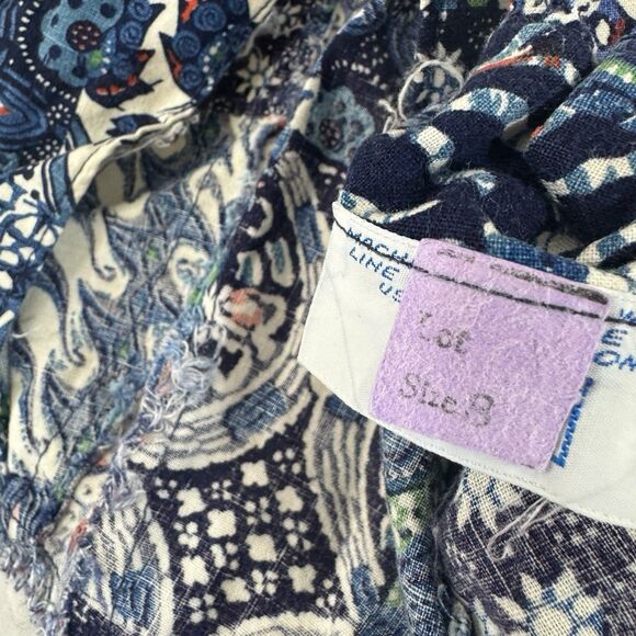 Vintage Sears X-Small Mini Dress Patchwork Sleeveless Tie Neck Womens - Picture 3 of 16